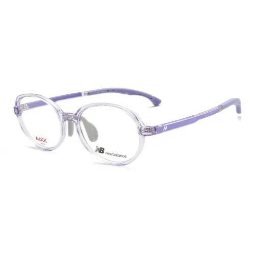 New Balance TR Памятный пластик Овал Оправы для очков Унисекс Фиолетовый