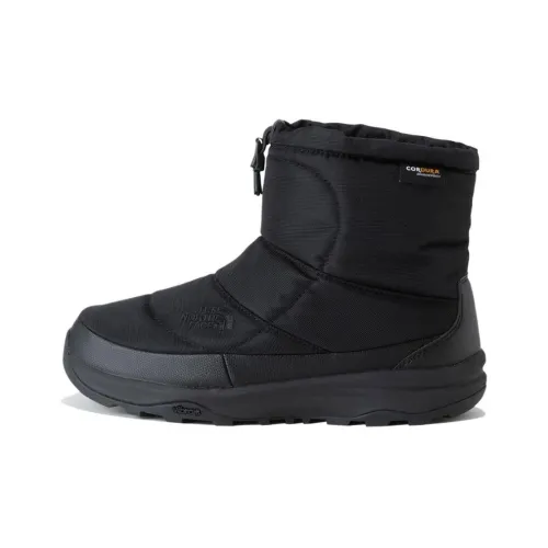 THE NORTH FACE Nuptse Booty Термостойкий Slip-Resistant Водонепроницаемый Короткий Снегоботинки Унисекс Черный