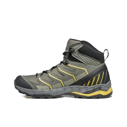 SCARPA Альпинистские и туристические ботинки High Top Желтый Зеленый Мужской