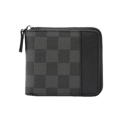 Slazenger ПУ (полиуретан) Кошелек Мужской Клетчатый Черный Серый Хаки