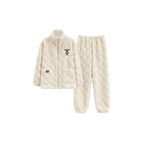 The story of the flower season Женские пижамные комплекты экрю