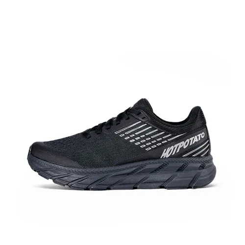 HOT POTATO Беговые кроссовки Low Top Черные Унисекс