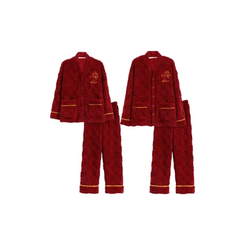 Mulong family Красный Унисекс Пижамные комплекты