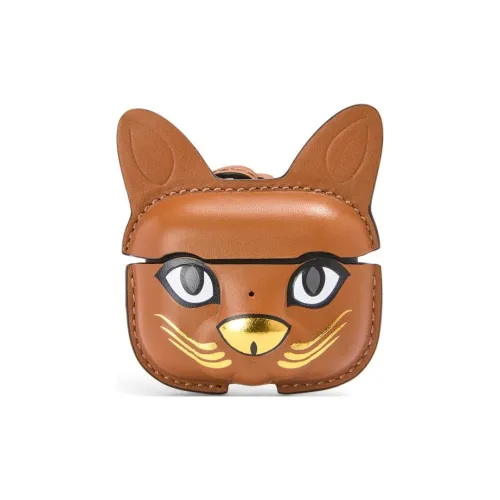 LOEWE Чехол для наушников AirPod Pro из коровьей кожи женский коричневый