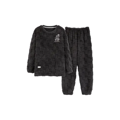 Mulong family Черный мужской комплект пижам