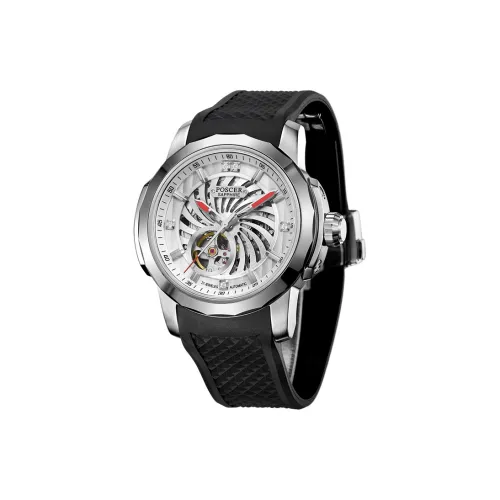 POSCER Автоматический механический механизм Мужские часы 42mm*42mm*13mm Серебряный