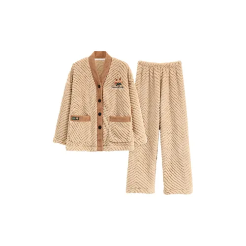 История цветочного сезона Абрикос Женские пижамные комплекты