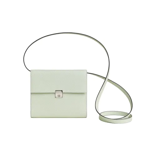 HERMES Clic Epsom Телячья кожа Сумка через плечо Кошелек Женские 0S Vert Fizz Пузырьковый зеленый