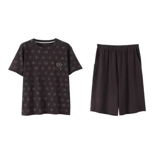 WOLFSFUL Пижамный комплект Мужской Темно-серый