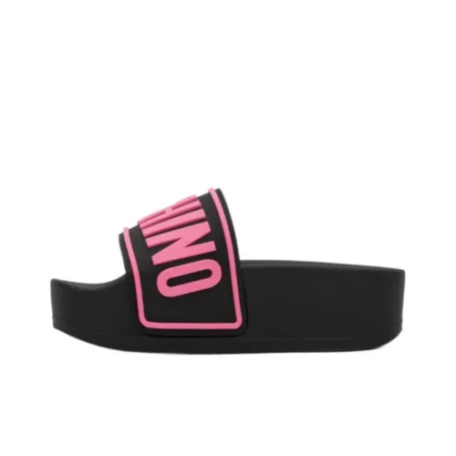 MOSCHINO Слипоны 5 см Женские Черные