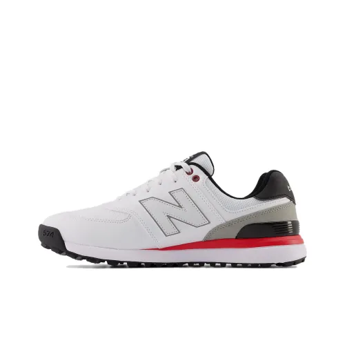 New Balance NB 574 Амортизация Износостойкий Низкий Топ Гольф Обувь Мужская Белый Серый