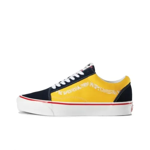 BEDWIN UA OG Old Skool LX x Vans Vault Амортизация Износостойкие Низкие Кроссовки для скейтбординга Мужские Желто-черные