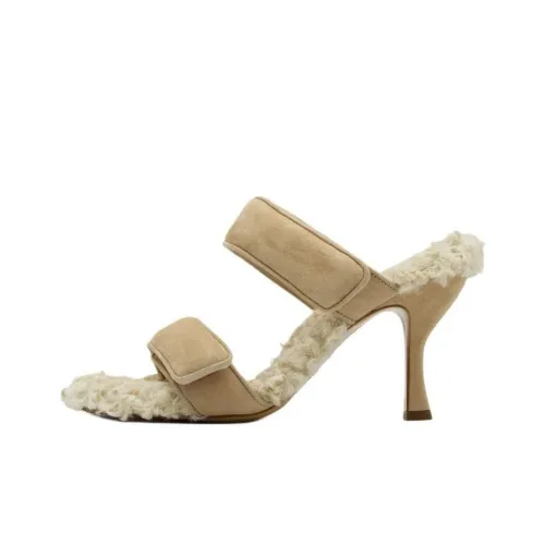 GIA BORGHINI Слипоны 8 см Женские Абрикос