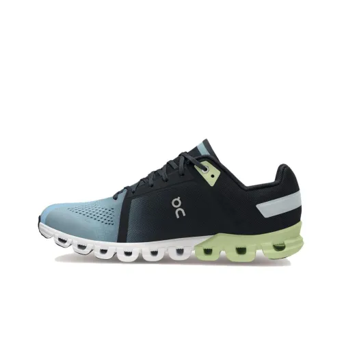 On Cloudflow Slip-resistant Abrasion-resistant Low Top Casual Running Shoes Men's Black Blue На On Cloudflow противоскользящие устойчивые к истиранию низкий топ повседневные беговые кроссовки мужской черный синий