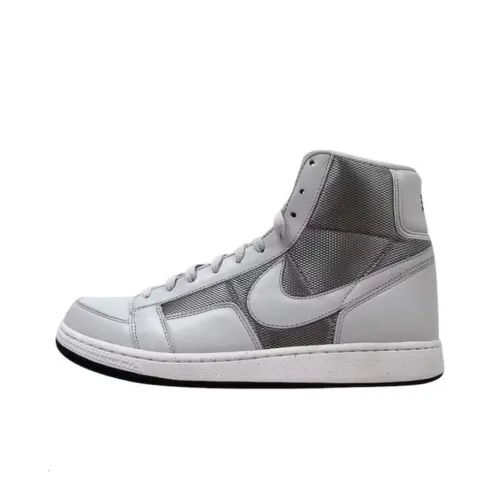 nike DYNASTY 81 Hi Амортизация Износостойкий Высокий Топ Повседневная Обувь Унисекс Серебристо-Белый