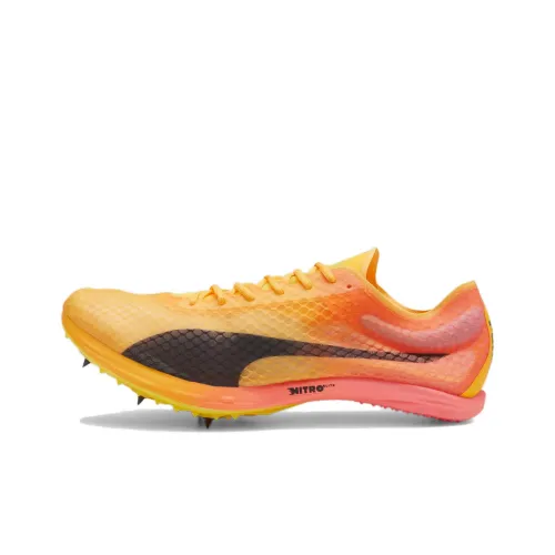PUMA Evospeed Distance Nitro E Амортизация Износостойкий Низкий Топ Тренировочные Беговые Кроссовки Мужские Оранжевые Черные