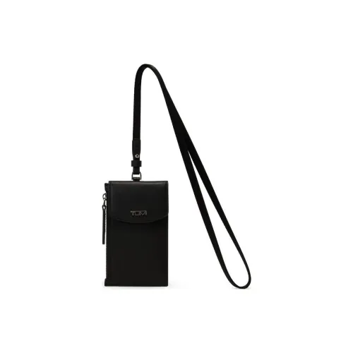 TUMI Кожа Кошелек Держатель для карт Унисекс Черный