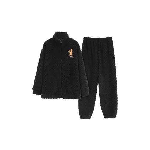 Mulong Family Комплект домашней одежды Мужской Черный