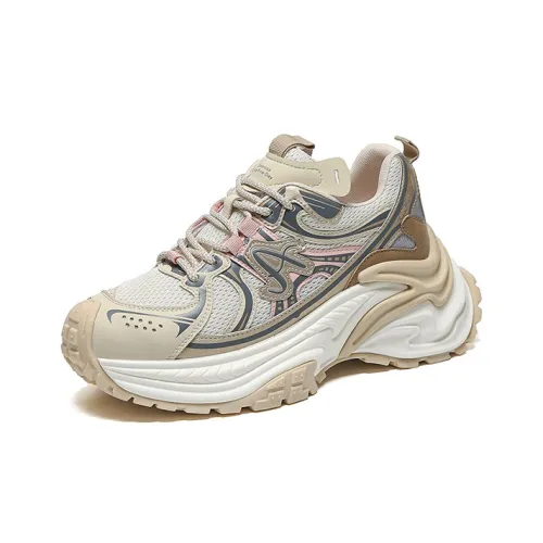 WOOS BOBO Амортизация Дышащий Покрытие Поддержка Баланс Легкий Увеличение Высоты Низкий Топ Кроссовки с Толстой Подошвой