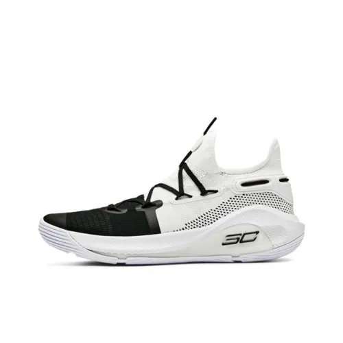 Under Armour Curry 6 Low Топ Баскетбольные кроссовки Мужской Белый