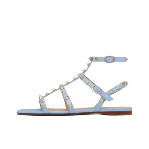 Valentino Rockstud One Ремешок Сандалии Женские Синие
