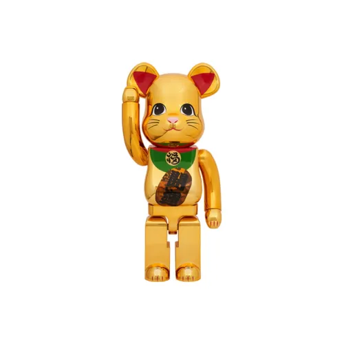 BE@RBRICK 400% Счастливый кот модные фигурки с золотым покрытием 28 см