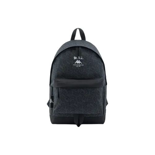 KAPPA Синий Эльф Коллаборация Полиэстер Рюкзак Обычный Унисекс Rebar Серый С принтом по всей поверхности