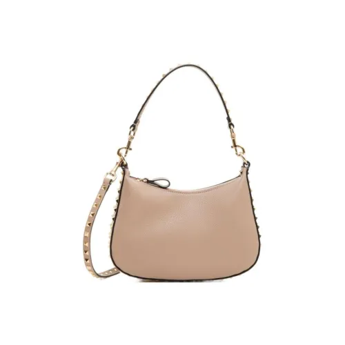 Valentino Rockstud Сумка через плечо из телячьей кожи сумка на плечо женская коричневая