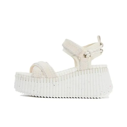 Chloe One Ремешок Сандалии 8 см Женские Белые