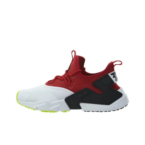 Nike Air Huarache Устойчивый к истиранию Дышащий Низкий Топ Беговые кроссовки Мужские Белый Красный
