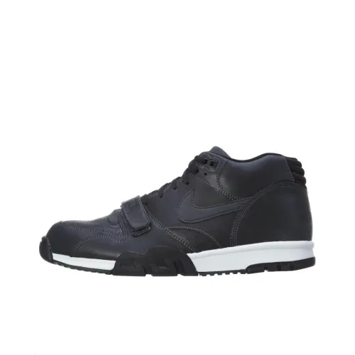 Nike Air Trainer 1 MID Slip-resistant Training Shoes Unisex Black Найк Эйр Трейнер 1 Мид Slip-resistant Тренировочные Кроссовки Унисекс Черный