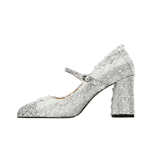 Princess Isabel Грубый каблук Туфли Мэри Джейн Женские