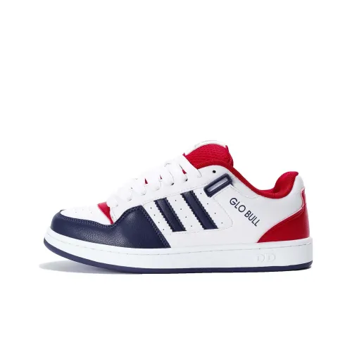 GLO BULL Скейтборд Кроссовки Низкие Белые Темно-Синие Красные Унисекс