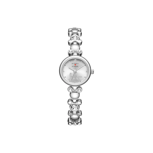 Disney Mickey Series Кварцевый механизм сплав ремешок женские часы серебристый циферблат