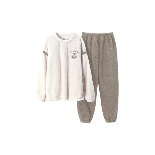 Mulong Family Пижамный комплект Мужской Абрикос