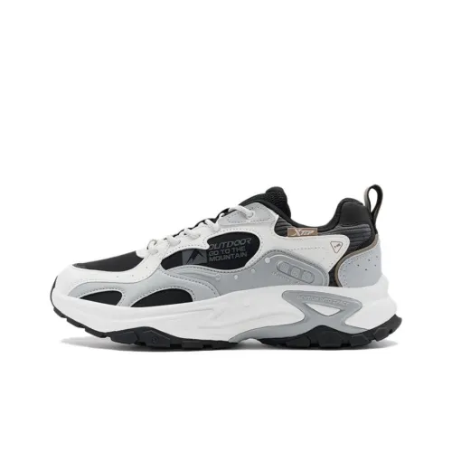 XTEP Skyline 2,0 Амортизация Низкий Топ Casual Мужской Белый Серый Черный