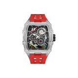 HBR935-Белый корпус, красный ремешок