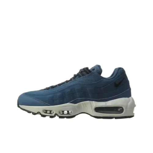 Nike Air Max 95 Амортизация Износостойкие Низкие Кроссовки для Бега Мужские Синие