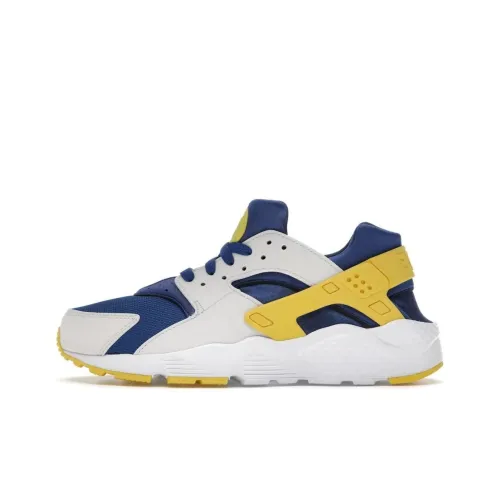 Nike Huarache Run Slip-Resistant Беговые кроссовки Женские Синий Белый Желтый