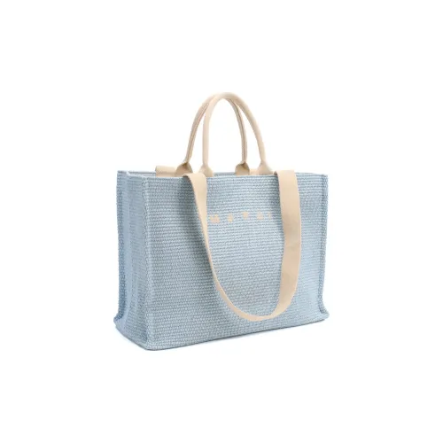 MARNI Cotton с нейлоновым тоутом сумка для покупок сумка через плечо сумка большая женская синяя