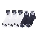 5 пар (Белый/Черный + Белый/Черный + Белый/Черный + Темно-синий + Темно-синий)