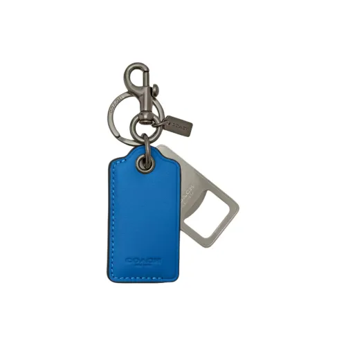 COACH Телячья кожа Открывалка для бутылок Сумка Аксессуар Женский Металлический Ярко-синий