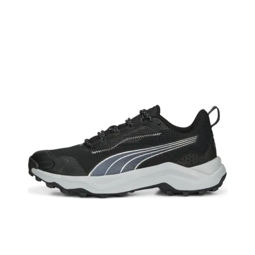 PUMA Obstruct Profoam Slip-Resistant Low Top Беговые кроссовки Унисекс Черный Белый