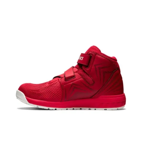 Asics Winjob CP120 3E Амортизация Износостойкий Высокий Топ Повседневная Обувь Унисекс Красный