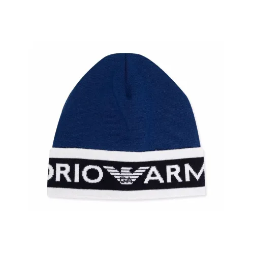 EMPORIO ARMANI Новая шерсть Шапки-бини Детский Синий
