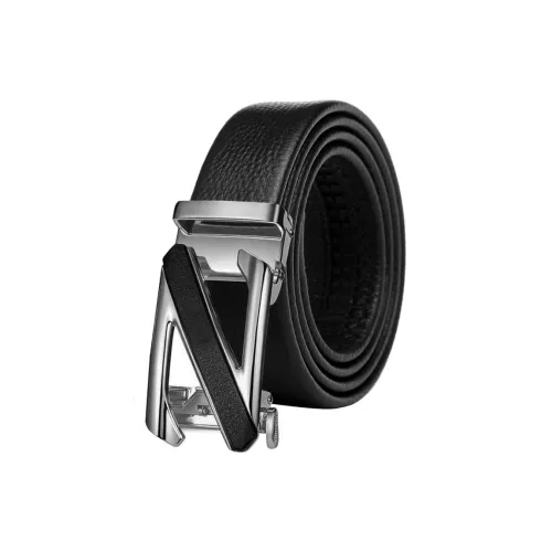 NIUMJ Бизнес Автоматическая Застежка Высококачественный Конец Текстурированный Дизайн Кожаные Ремни Мужские