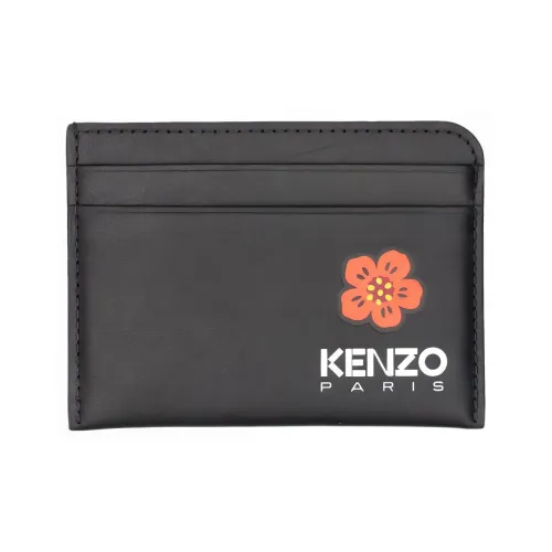 KENZO Коровья кожа Держатель для карт Держатель для карт Мужской Черный