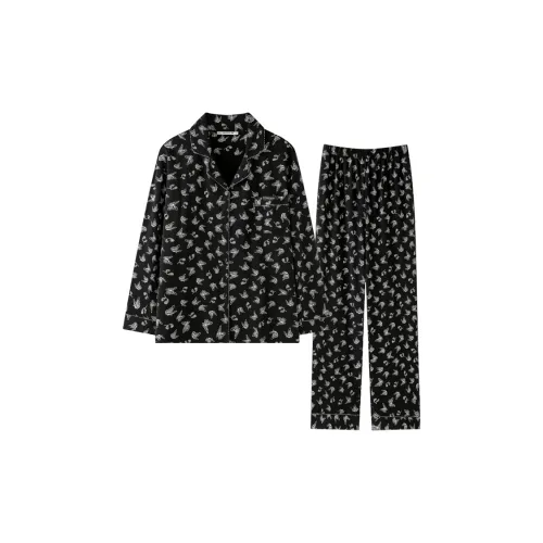 MEITENG Черный C24011 Женские Женские Пижамные комплекты