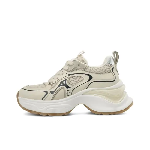 Rosa Bianca визуально увеличивает рост Легкие Дышащие Низкие Топ Кроссовки с толстой подошвой Женские