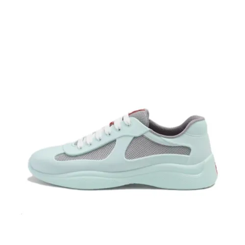 PRADA America's Cup Низкий Топ Повседневная Обувь Мужская Зеленая